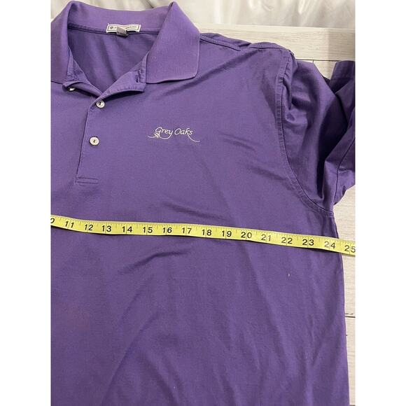 peter millar polo Shirt Lot Of 2 Solid Striped Purple Green Size L - Picture 8 of 12